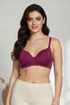 Zivame Padded Non Wired 3/4th Coverage T-Shirt Bra - Raspberry Radiance — thumbnail 5